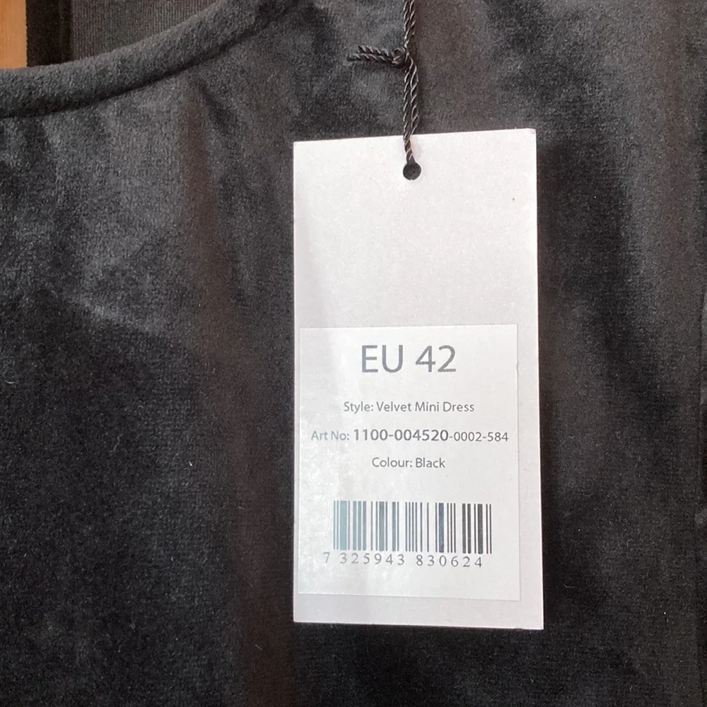 NWT Velvet Black Mini Dress - Picture 2 of 8